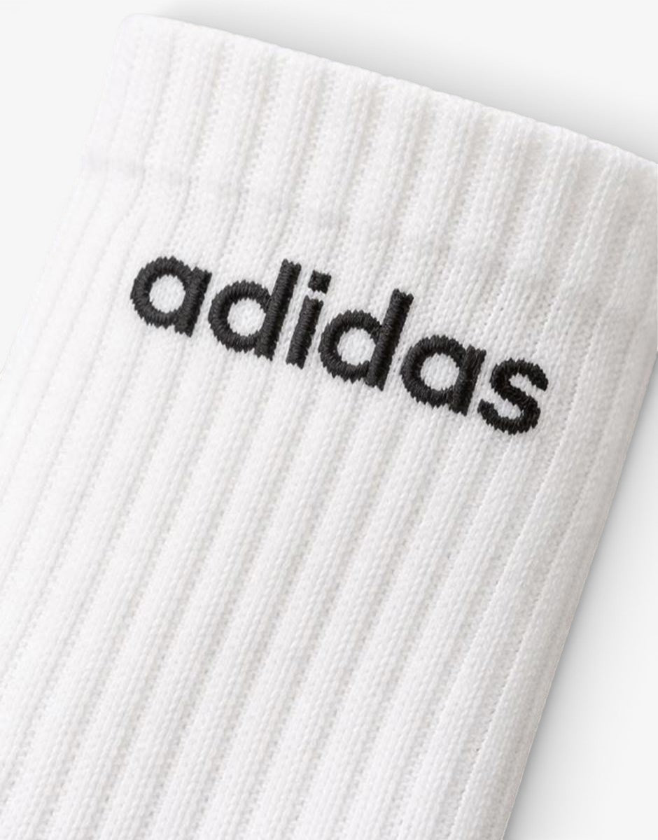 ADIDAS 3 Packs Enjoy Summer Mid Cut Crew Socks Black