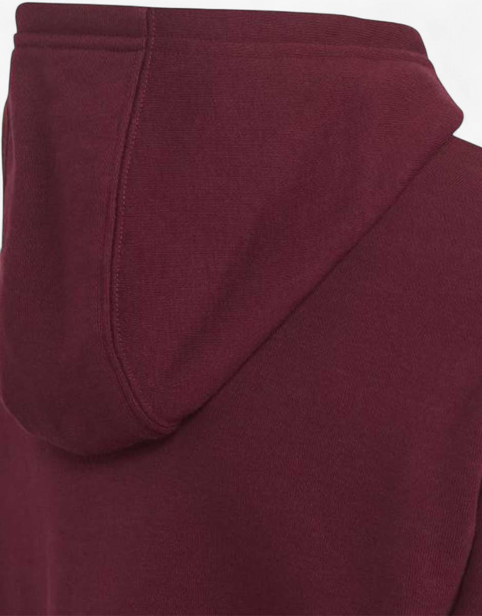 ADIDAS Adicolor Cropped Hoodie Burgundy