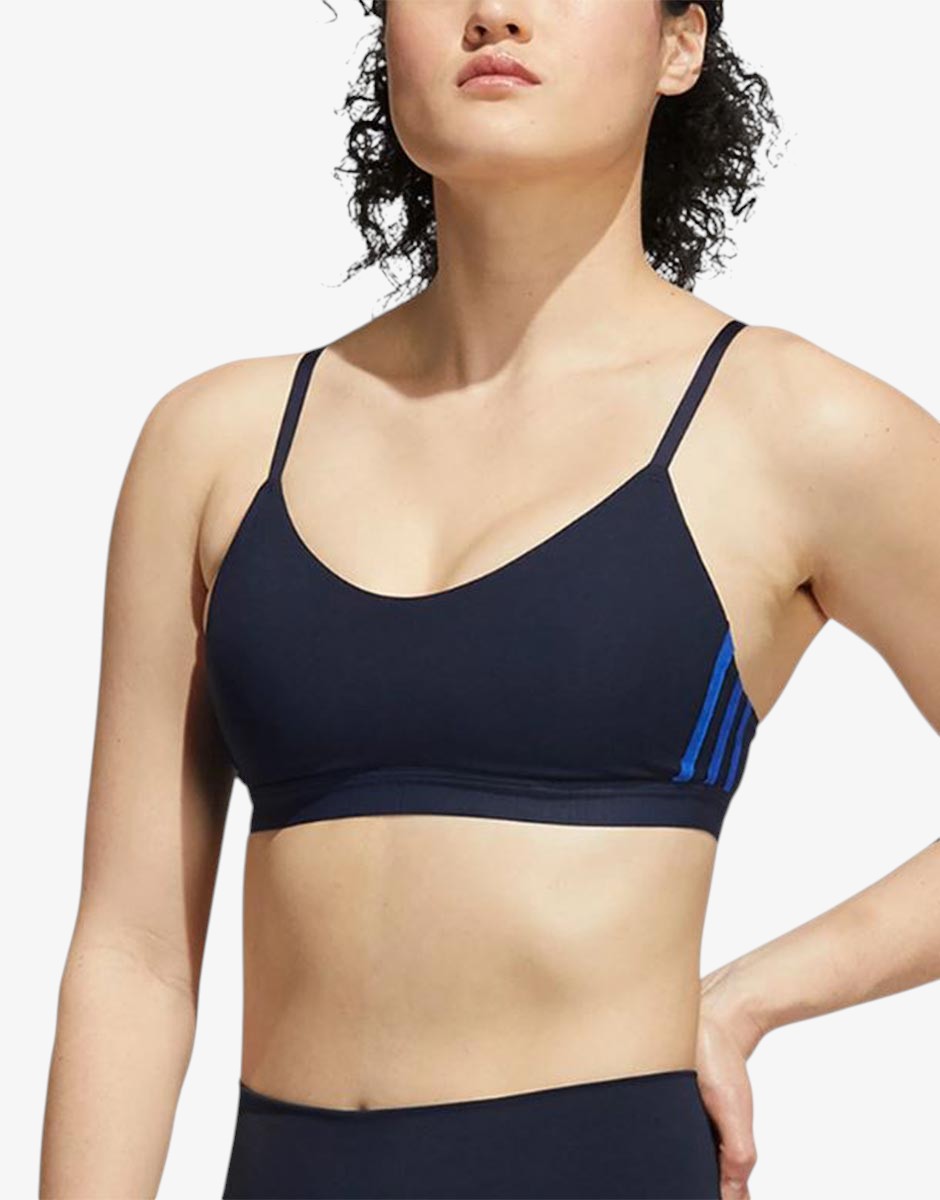 ADIDAS All Me 3-Stripes Bra Blue Син XS | MegaMall.bg