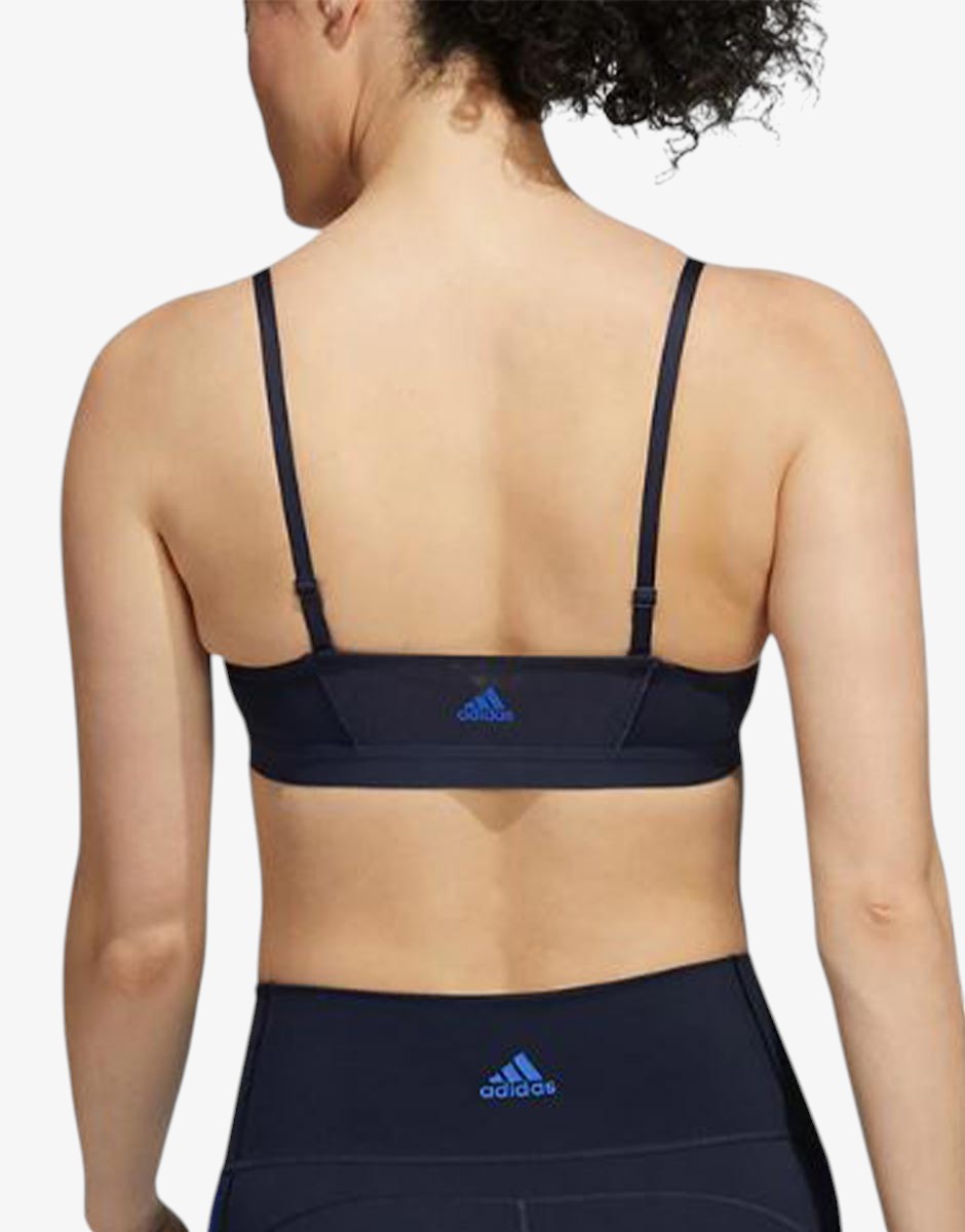 ADIDAS All Me 3-Stripes Bra Blue | MegaMall.bg