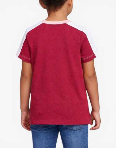 ADIDAS Colorblock Logo Tee Pink