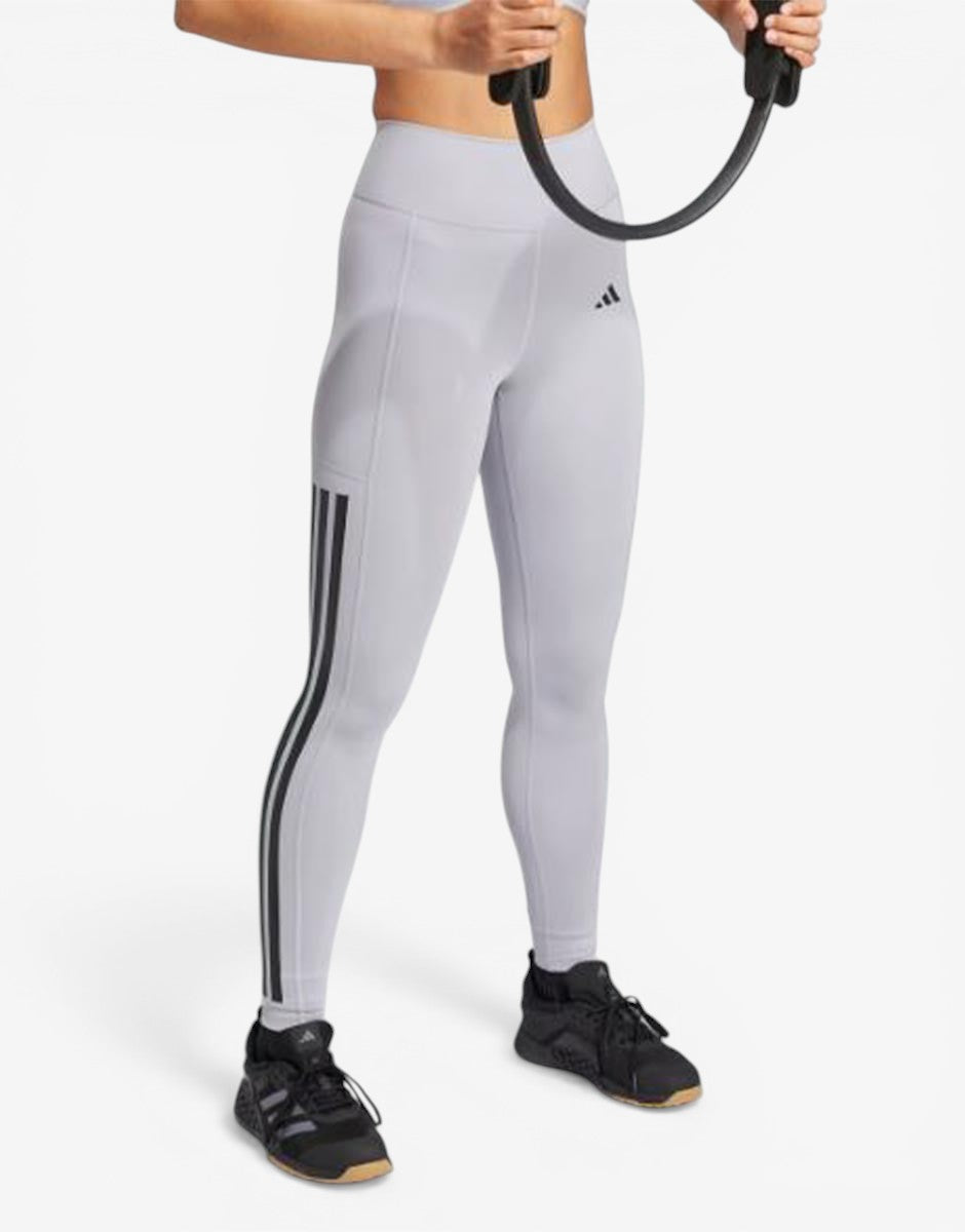 ADIDAS 3-Stripes клинове в сиво за жени с джоб за мобилен телефон