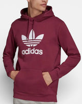 ADIDAS Originals Adicolor Classics Trefoil Hoodie Burgundy Бордо S | MegaMall.bg