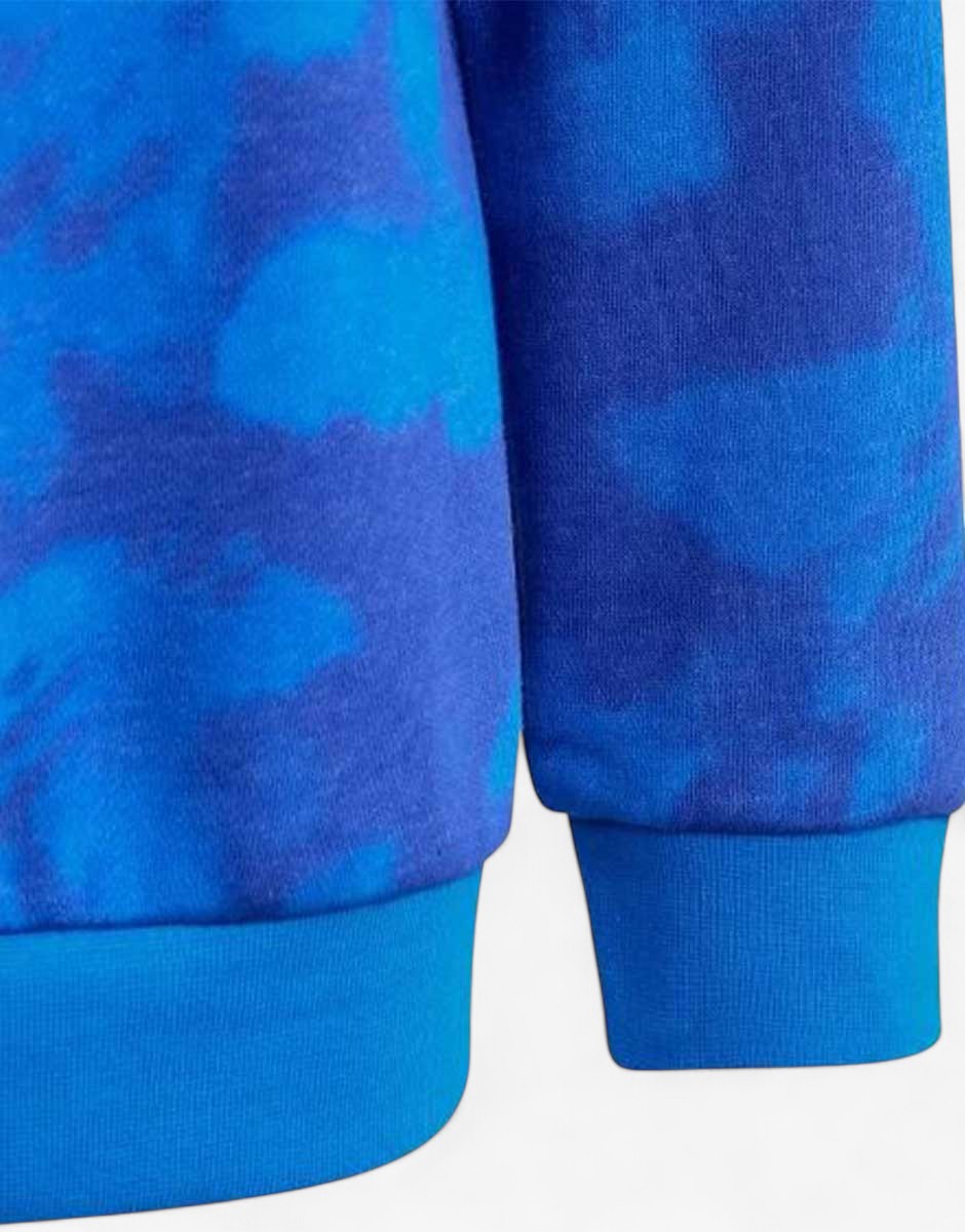 ADIDAS Originals All Over Print Crewneck Sweatshirt Blue | MegaMall.bg