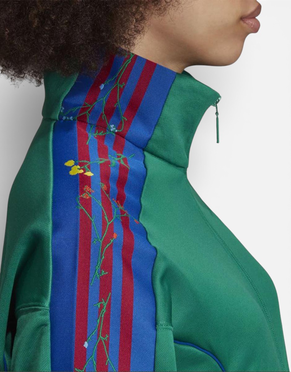 ADIDAS Originals Floral Track Top Green | MegaMall.bg