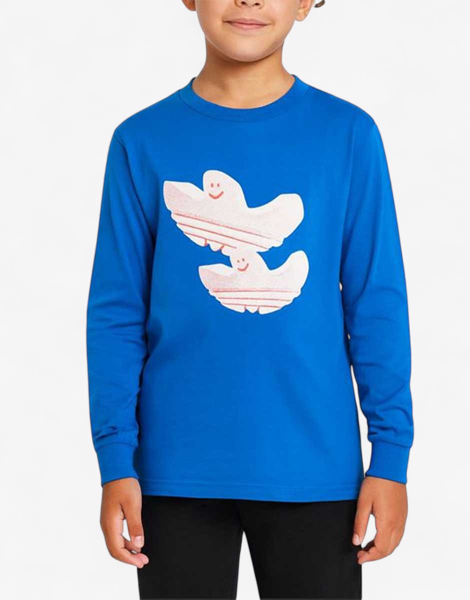 ADIDAS Originals Graphic Blouse Blue Син 152 | MegaMall.bg