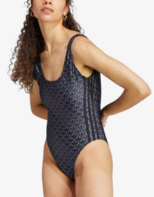 ADIDAS Originals Monogram 3-Stripes Swimsuit Black Черен 2XS | MegaMall.bg