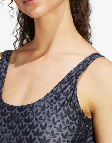 ADIDAS Originals Monogram 3-Stripes Swimsuit Black | MegaMall.bg