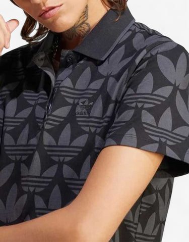 ADIDAS Originals Trefoil Monogram Polo Dress Black | MegaMall.bg