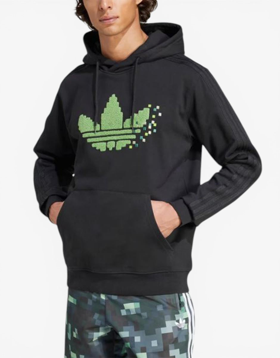 ADIDAS х Minecraft графичен суичър в черно