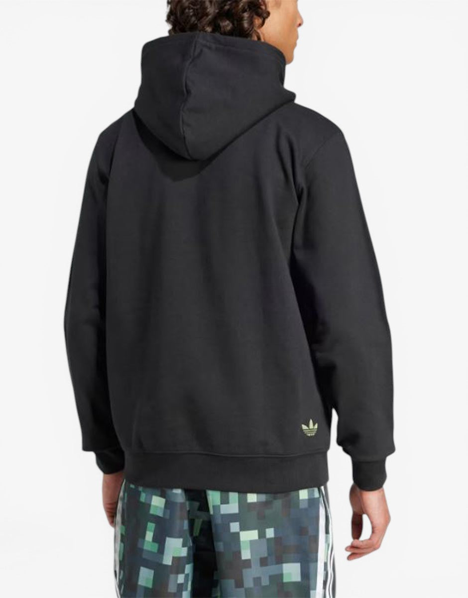 ADIDAS х Minecraft графичен суичър в черно