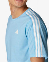 ADIDAS Own The Run 3-Stripes Tee Blue | MegaMall.bg