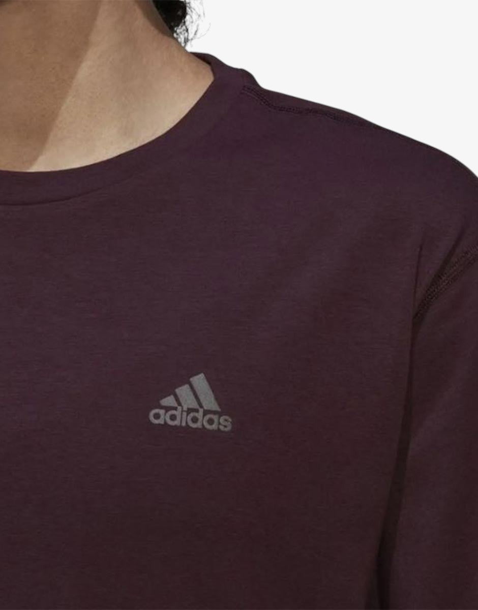 ADIDAS Run Icons Made With Nature Short Sleeve Tee Red | MegaMall.bg