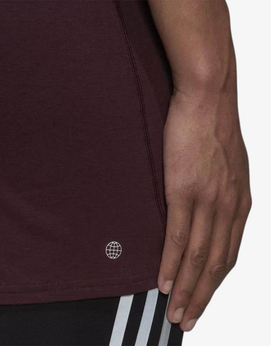 ADIDAS Run Icons Made With Nature Short Sleeve Tee Red | MegaMall.bg