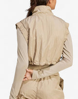 ADIDAS Sportswear City Escape Crop Vest Beige | MegaMall.bg