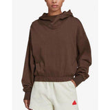 ADIDAS Sportswear Studio Lounge Cropped Hoodie Brown Кафяв 2XS | MegaMall.bg