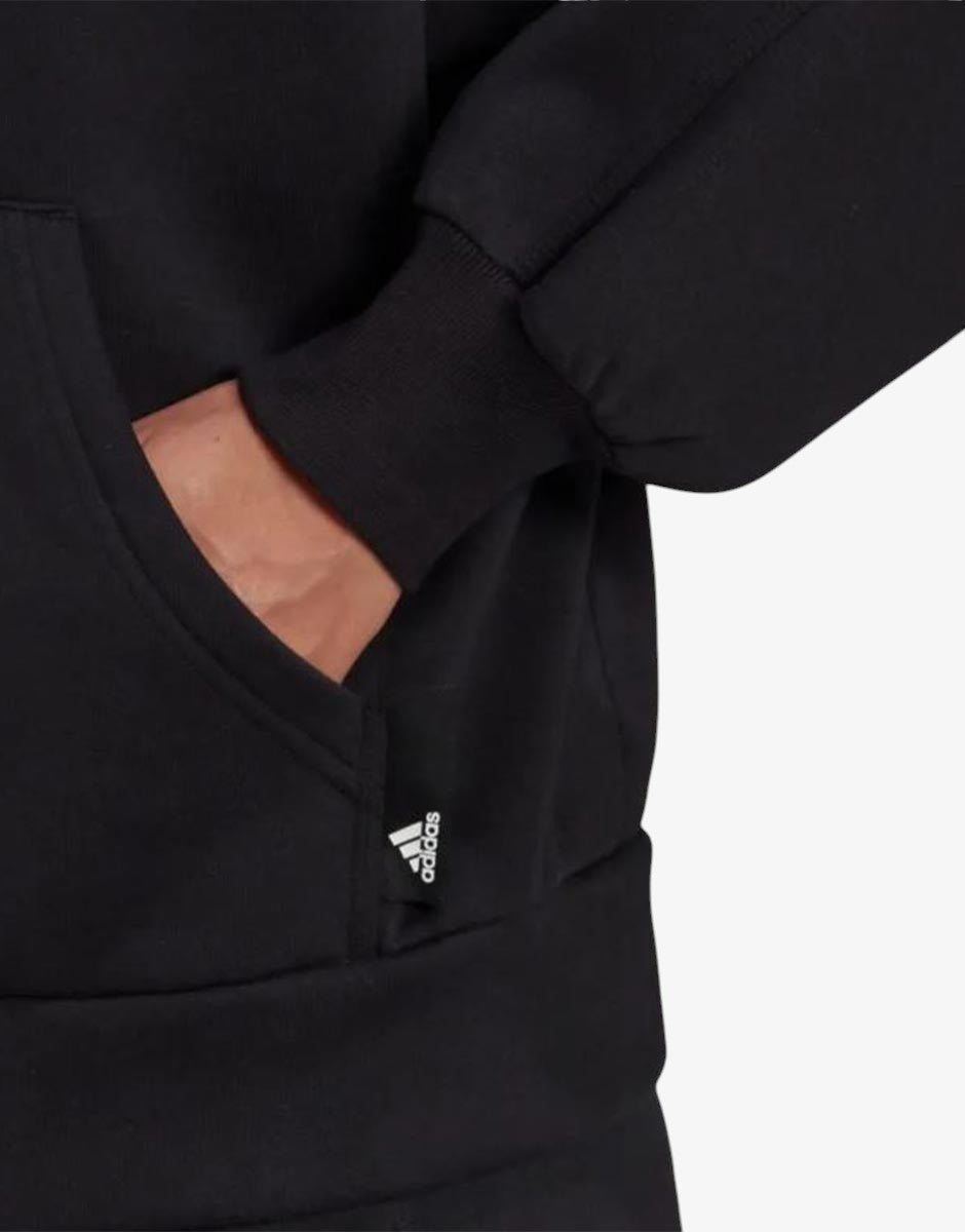 ADIDAS Sportswear Studio Lounge Fleece Full-Zip Hoodie Black | MegaMall.bg