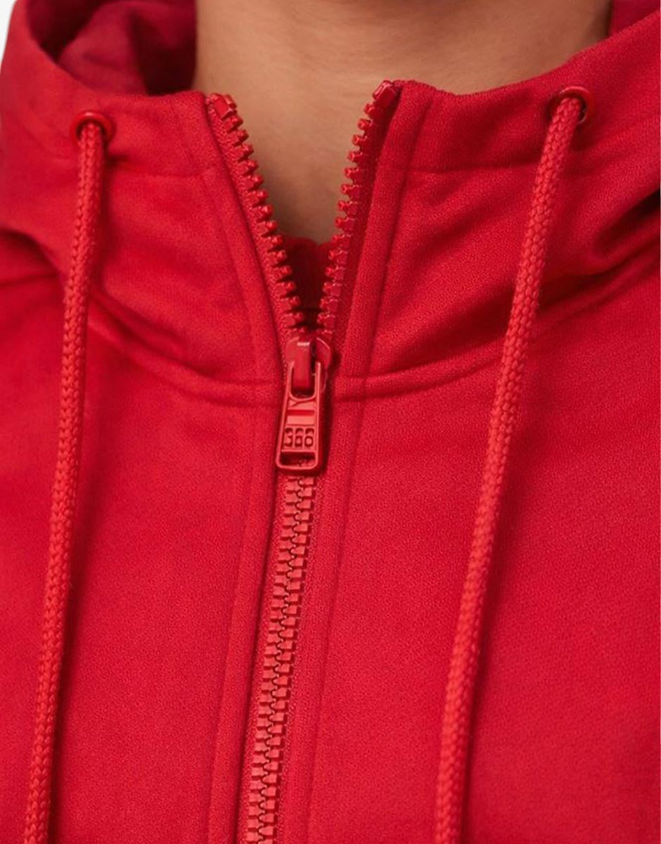 ADIDAS Stack Logo On Left Sleeve Hoodie Red | MegaMall.bg