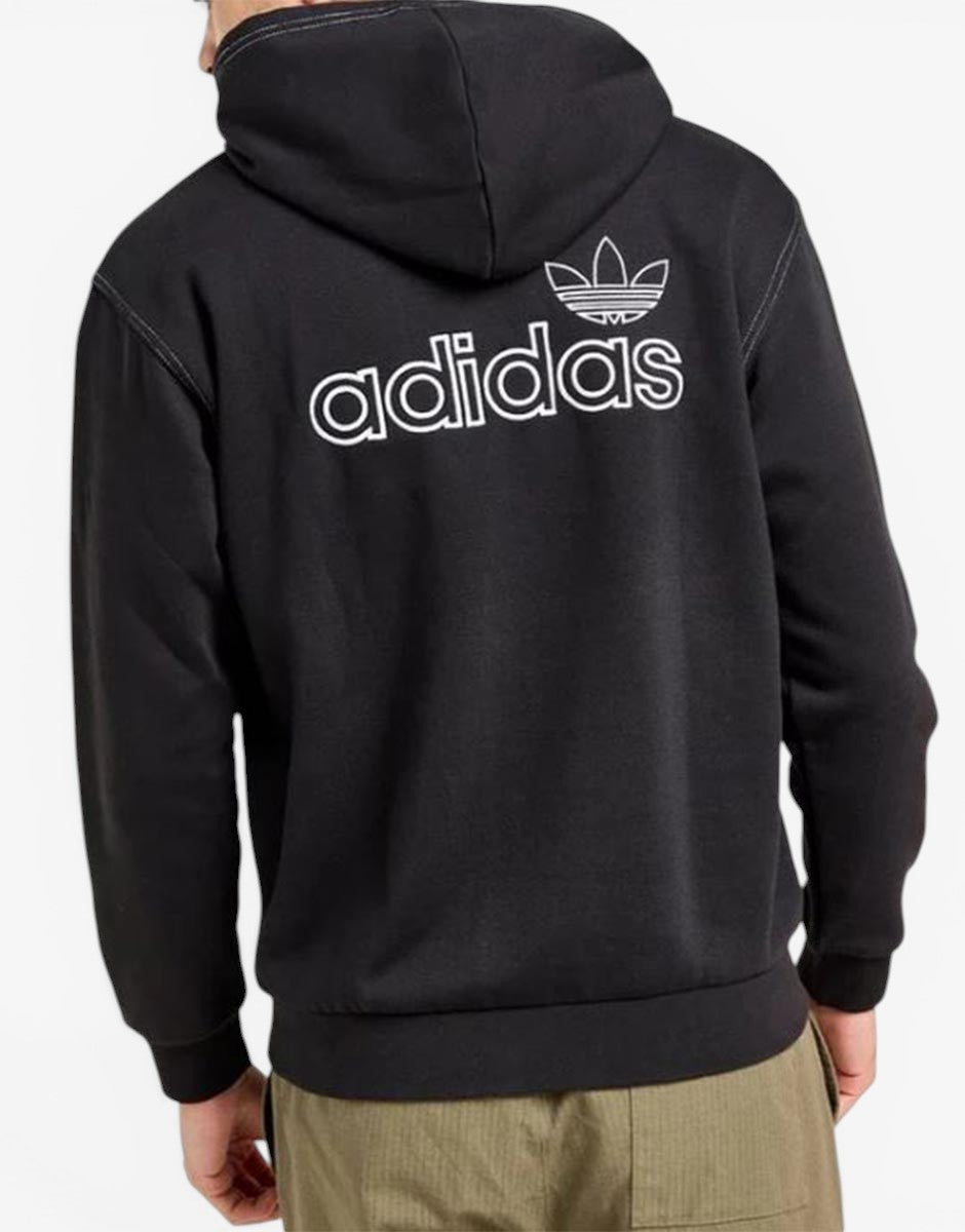 ADIDAS Stich Hoodie Black - черен ADIDAS суитчър