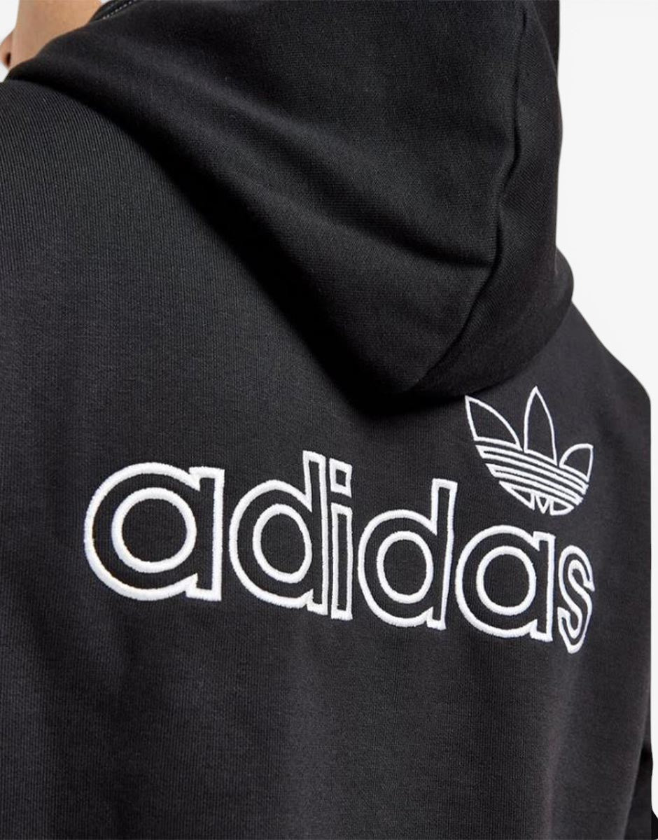 ADIDAS Stich Hoodie Black - черен ADIDAS суитчър