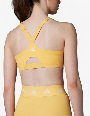ADIDAS Tailored Impact Luxe High-Support Zip Bra Yellow | MegaMall.bg