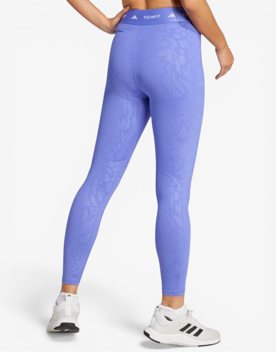 ADIDAS дамски клин Techfit Printed 7/8 в син цвят