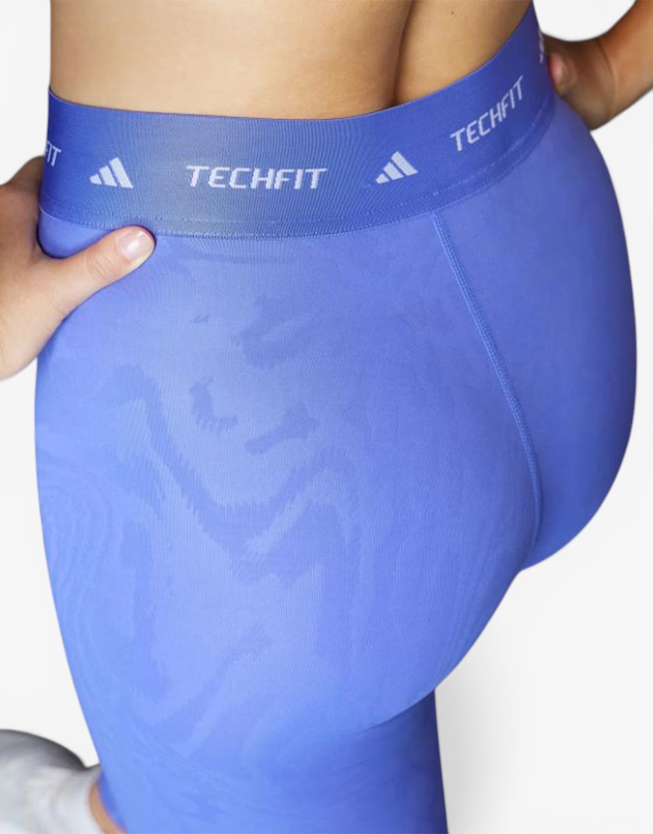 ADIDAS дамски клин Techfit Printed 7/8 в син цвят