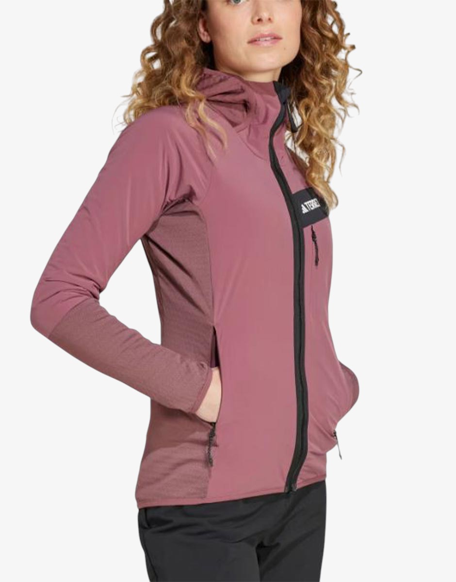 ADIDAS Terrex Techrock Wind Fleece Jacket Burgundy | MegaMall.bg