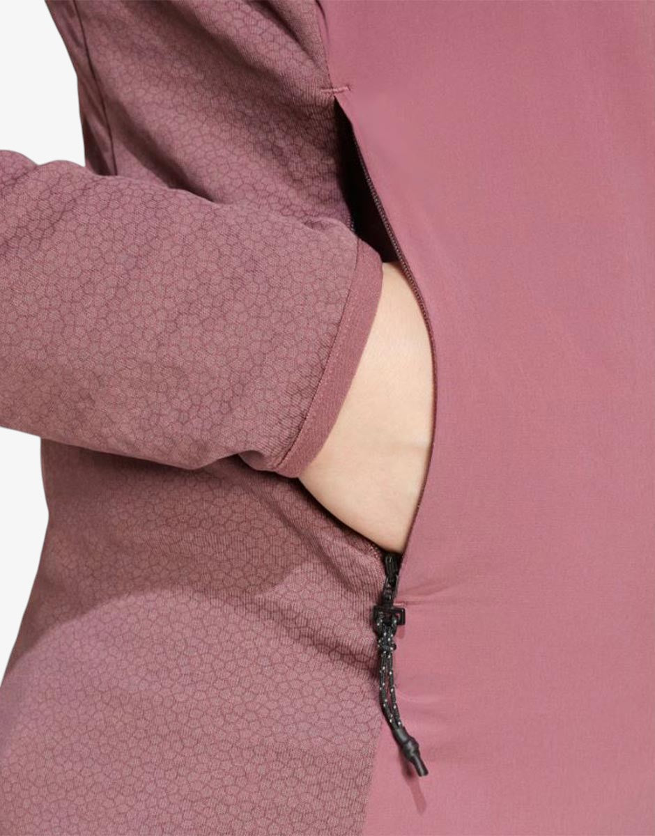 ADIDAS Terrex Techrock Wind Fleece Jacket Burgundy | MegaMall.bg