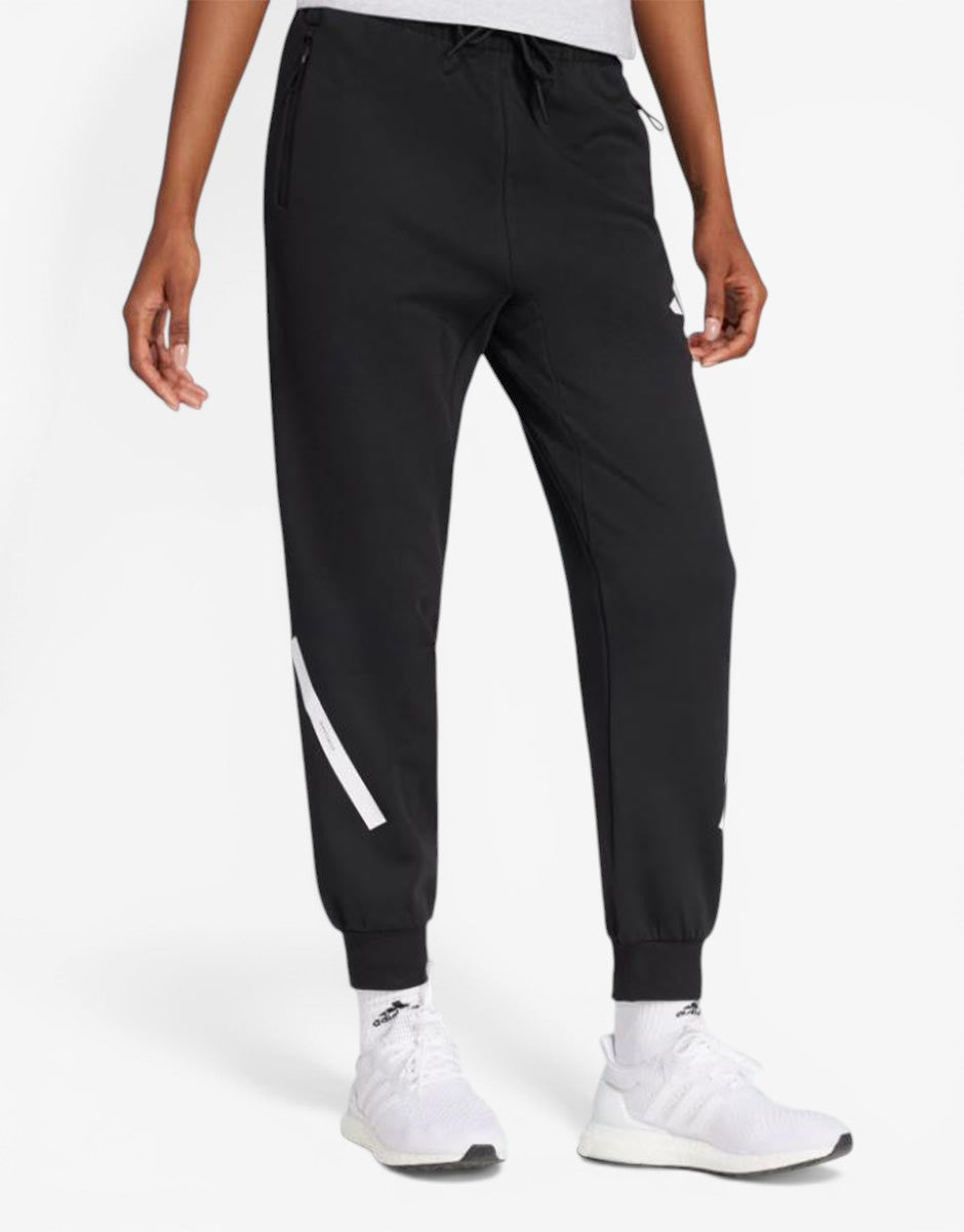 ADIDAS дамски спортни долнища Z.N.E. в черно/бяло