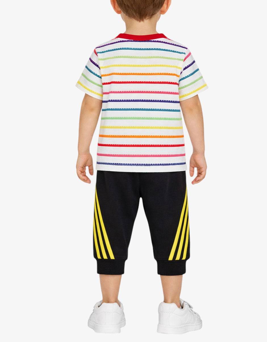 ADIDAS x Classic Lego Tee And 3/4 Pants Set White/Multi | MegaMall.bg