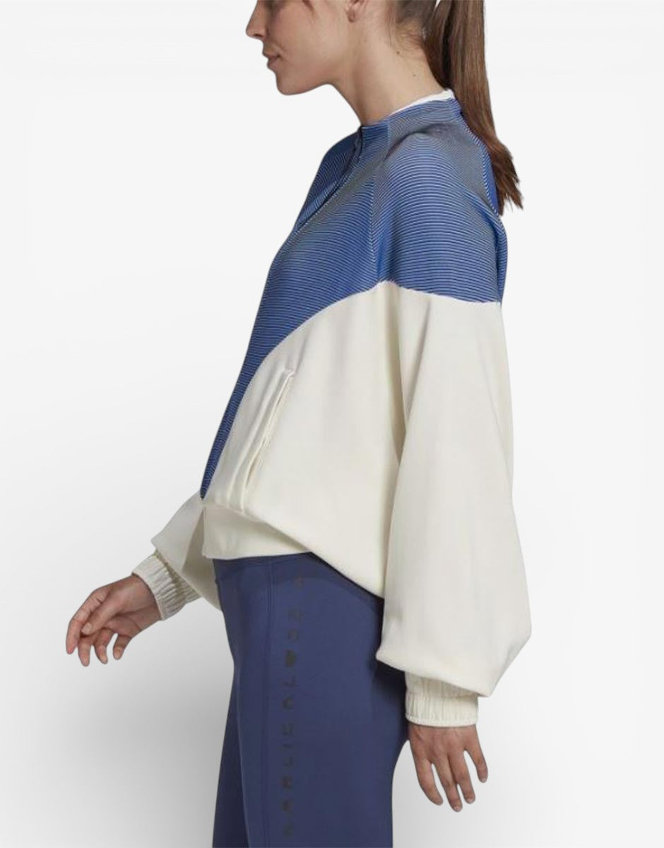 ADIDAS x Karlie Kloss Cover-Up Track Top Blue/White | MegaMall.bg