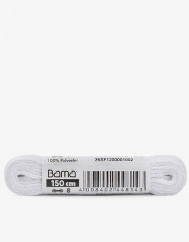 BAMA Flat Laces White -150cm