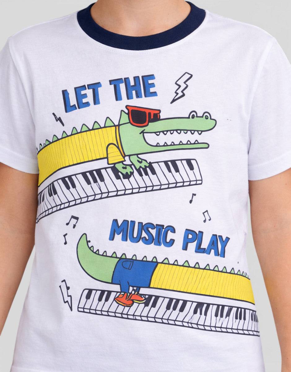 CHICCO Boys Shorts And Tee Set White/Blue | MegaMall.bg