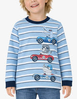 CHICCO Boys Blouse Light Blue Striped Син 104 | MegaMall.bg