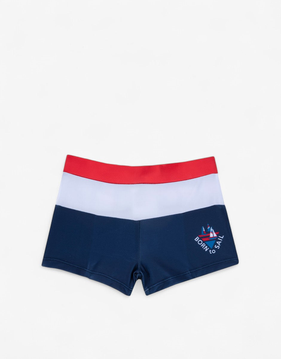 CHICCO Boys Born To Sail Swim Shorts Blue/White