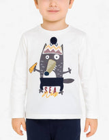 CHICCO Boys Sea Wolf Blouse White Бял 92 | MegaMall.bg