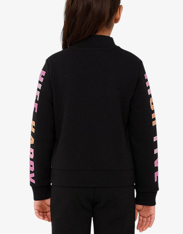 CHICCO Girls Full-Zip Track Top Black/Pink | MegaMall.bg