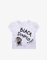 CHICCO Girls Knitted Tee White Printed Бял 68 | MegaMall.bg