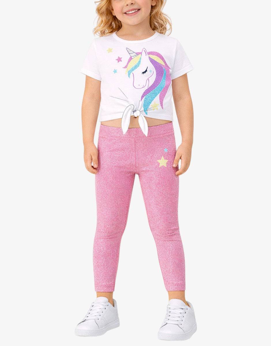 CHICCO Girls Leggings And Tee Set Dark Pink Розов 92 | MegaMall.bg