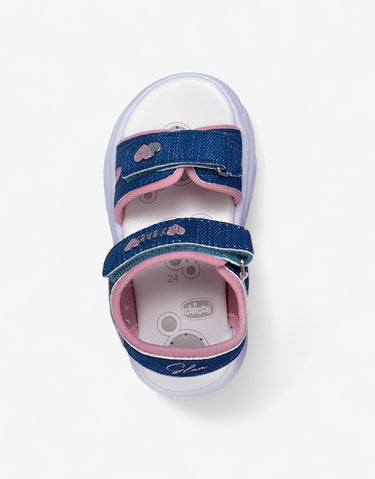 CHICCO Girls Sandals Denim/Pink | MegaMall.bg