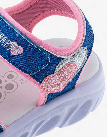 CHICCO Girls Sandals Denim/Pink | MegaMall.bg
