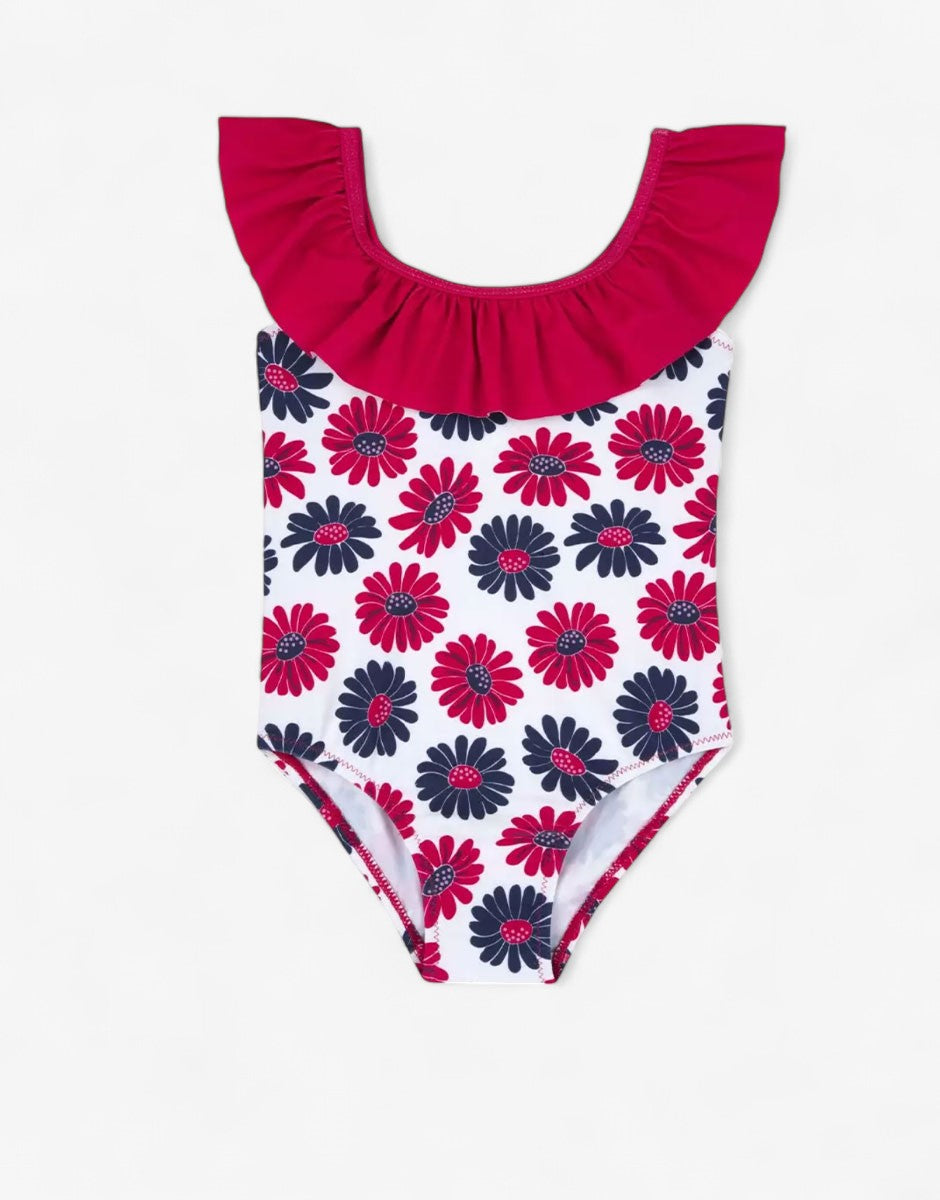 CHICCO Girls Swimsuit White/Red