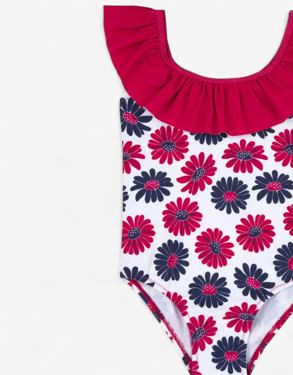 CHICCO Girls Swimsuit White/Red