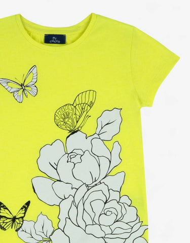 CHICCO Girls Tee Light Yellow | MegaMall.bg