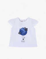 CHICCO Girls Tee White/Blue Бял 68 | MegaMall.bg