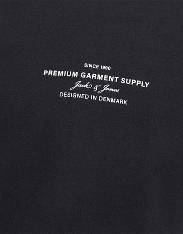 JACK&JONES Black And Branding Tee Black