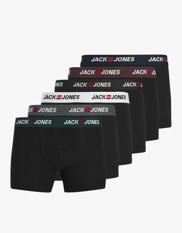 JACK&JONES Jaccorp Logo Boxer Briefs All Black 6 Pack