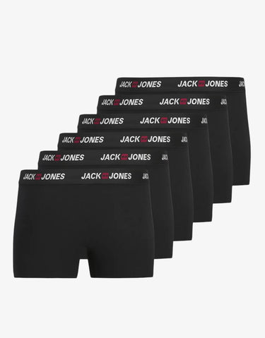 JACK&JONES Jaccorp Logo Boxer Briefs Black 6 Pack