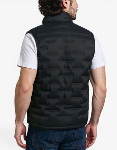 JACK&JONES Quilted Sleeveless Vest Black